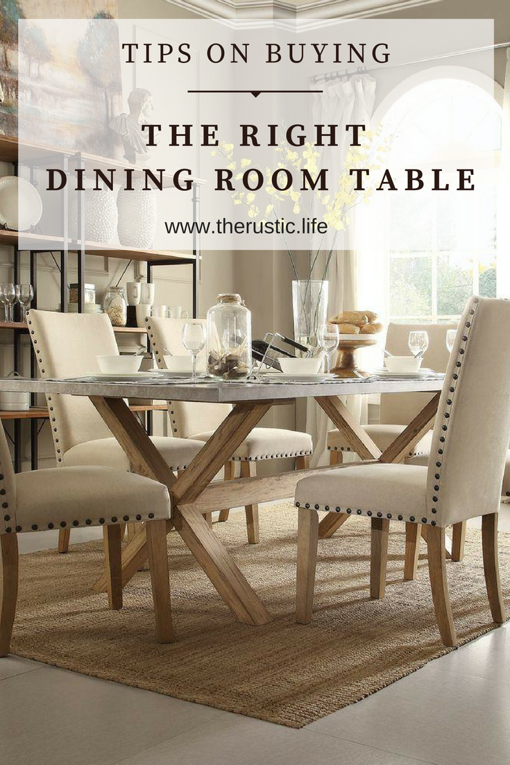 how to choose a dining room table